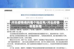 河北疫情病例哪个地区有/河北疫情哪里新增
