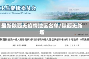 最新陕西无疫情地区名单/陕西无新增