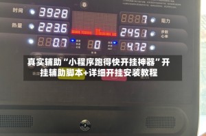 真实辅助“小程序跑得快开挂神器”开挂辅助脚本+详细开挂安装教程