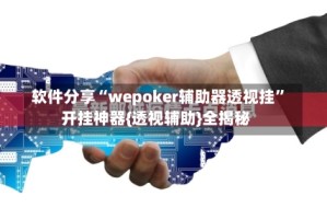 软件分享“wepoker辅助器透视挂”开挂神器{透视辅助}全揭秘