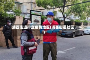 浦西街道排查疫情地区(浦西街道社区)
