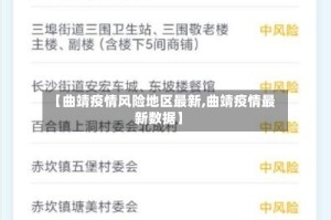 【曲靖疫情风险地区最新,曲靖疫情最新数据】