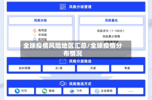 全球疫情风险地区汇总/全球疫情分布情况