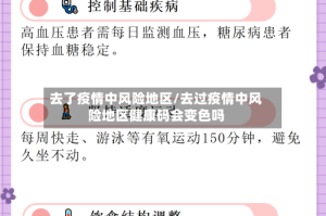 去了疫情中风险地区/去过疫情中风险地区健康码会变色吗