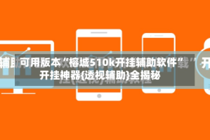 可用版本“榕城510k开挂辅助软件”开挂神器{透视辅助}全揭秘