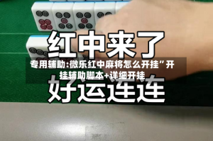 专用辅助:微乐红中麻将怎么开挂”开挂辅助脚本+详细开挂