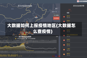 大数据如何上报疫情地区(大数据怎么查疫情)