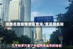 按路名查疫情地区查询/查道路名称