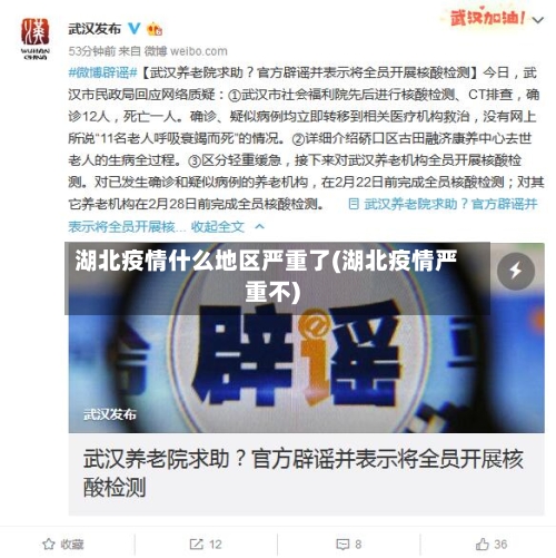 湖北疫情什么地区严重了(湖北疫情严重不)-第3张图片
