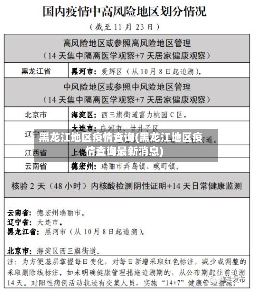 黑龙江地区疫情查询(黑龙江地区疫情查询最新消息)-第2张图片
