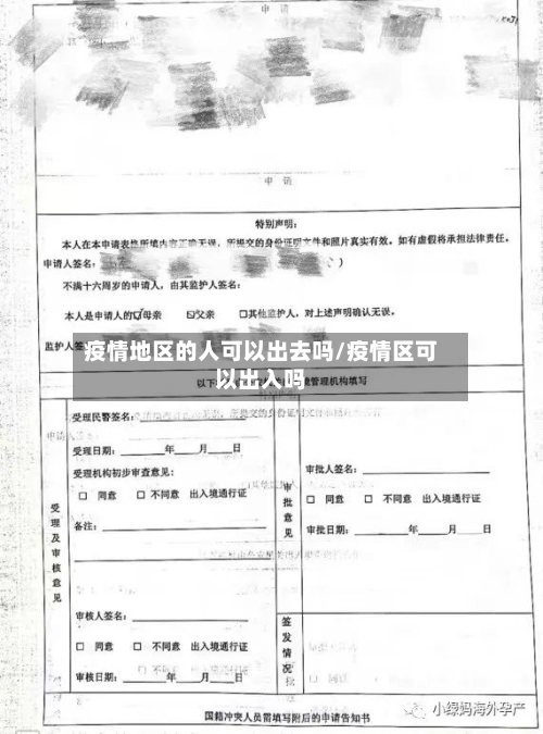 疫情地区的人可以出去吗/疫情区可以出入吗-第2张图片