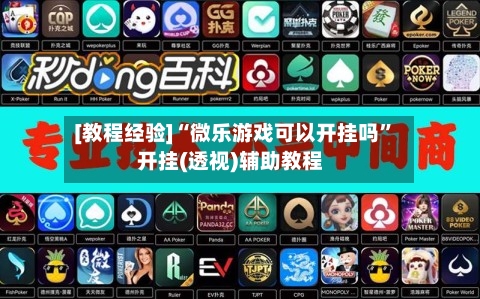 [教程经验]“微乐游戏可以开挂吗	”开挂(透视)辅助教程-第1张图片