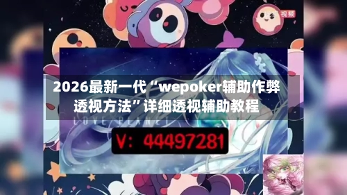 2026最新一代“wepoker辅助作弊透视方法	”详细透视辅助教程-第2张图片