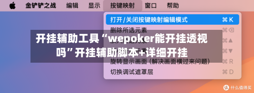 开挂辅助工具“wepoker能开挂透视吗”开挂辅助脚本+详细开挂-第2张图片