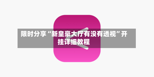 限时分享“新皇豪大厅有没有透视	”开挂详细教程-第1张图片