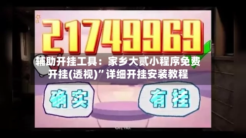 辅助开挂工具：家乡大贰小程序免费开挂(透视)	”详细开挂安装教程-第2张图片