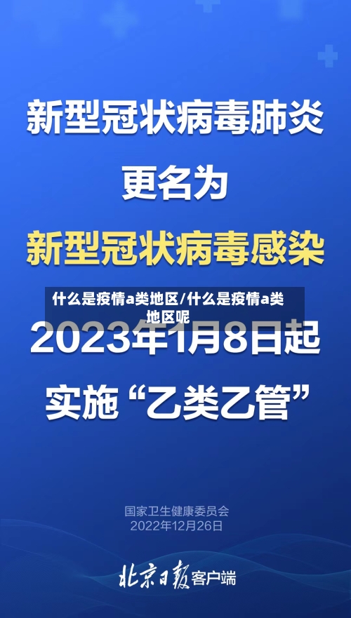 什么是疫情a类地区/什么是疫情a类地区呢-第2张图片