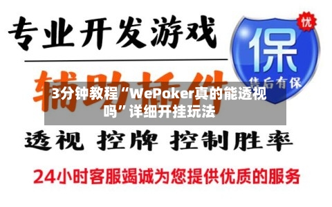 3分钟教程“WePoker真的能透视吗”详细开挂玩法-第1张图片