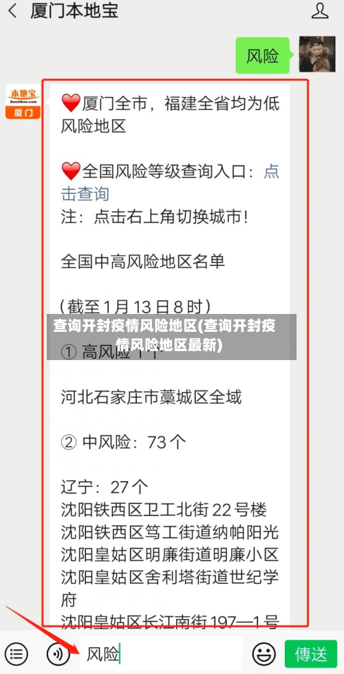 查询开封疫情风险地区(查询开封疫情风险地区最新)-第2张图片