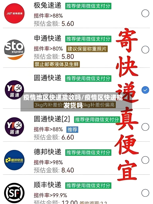 疫情地区快递能收吗/疫情区快递能发货吗-第1张图片